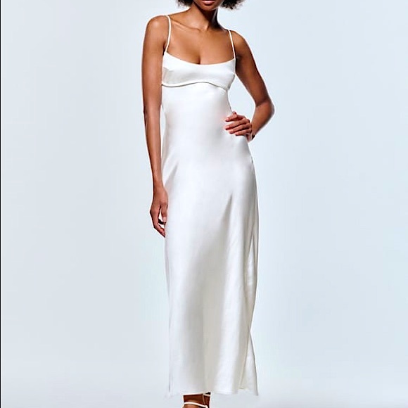 Zara Dresses & Skirts - Zara satin effect dress